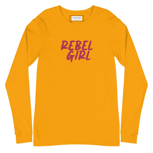 Rebel Girl Unisex Long Sleeve Tee with EMBROIDERY