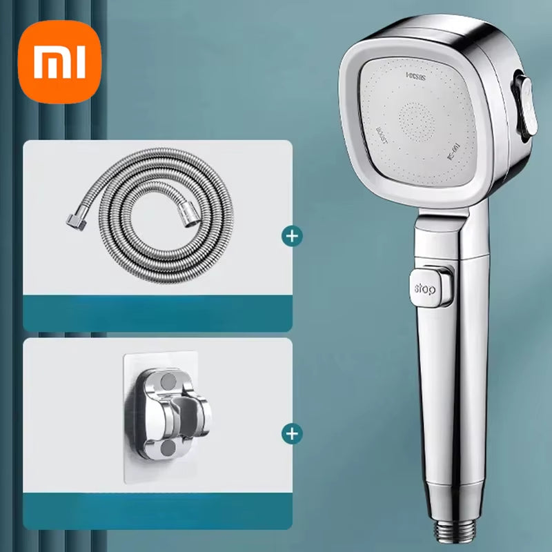 Xiaomi High Pressure Shower Head Water Saving 3-Modes Shower Heads Adjustable Water Massage Sprayer Home Bathroom Accessories