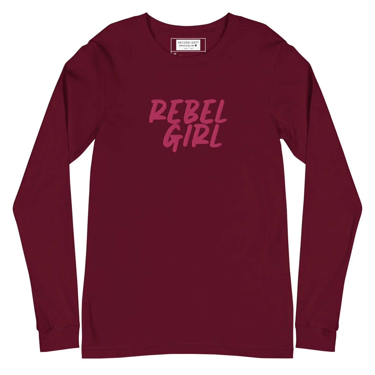 Rebel Girl Unisex Long Sleeve Tee with EMBROIDERY