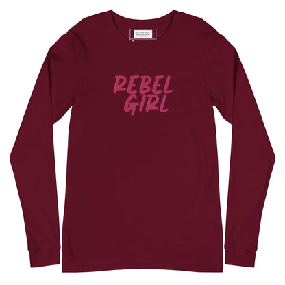 Rebel Girl Unisex Long Sleeve Tee with EMBROIDERY