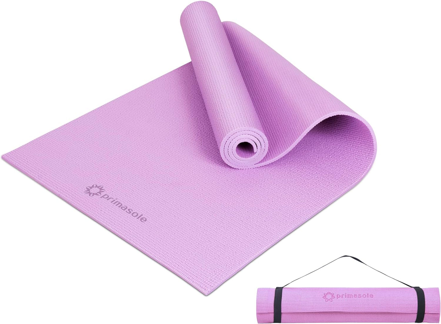 Yoga Mat with Carry Strap for Yoga Pilates Fitness and Floor Workout at Home and Gym Non-Slip 9 Colors