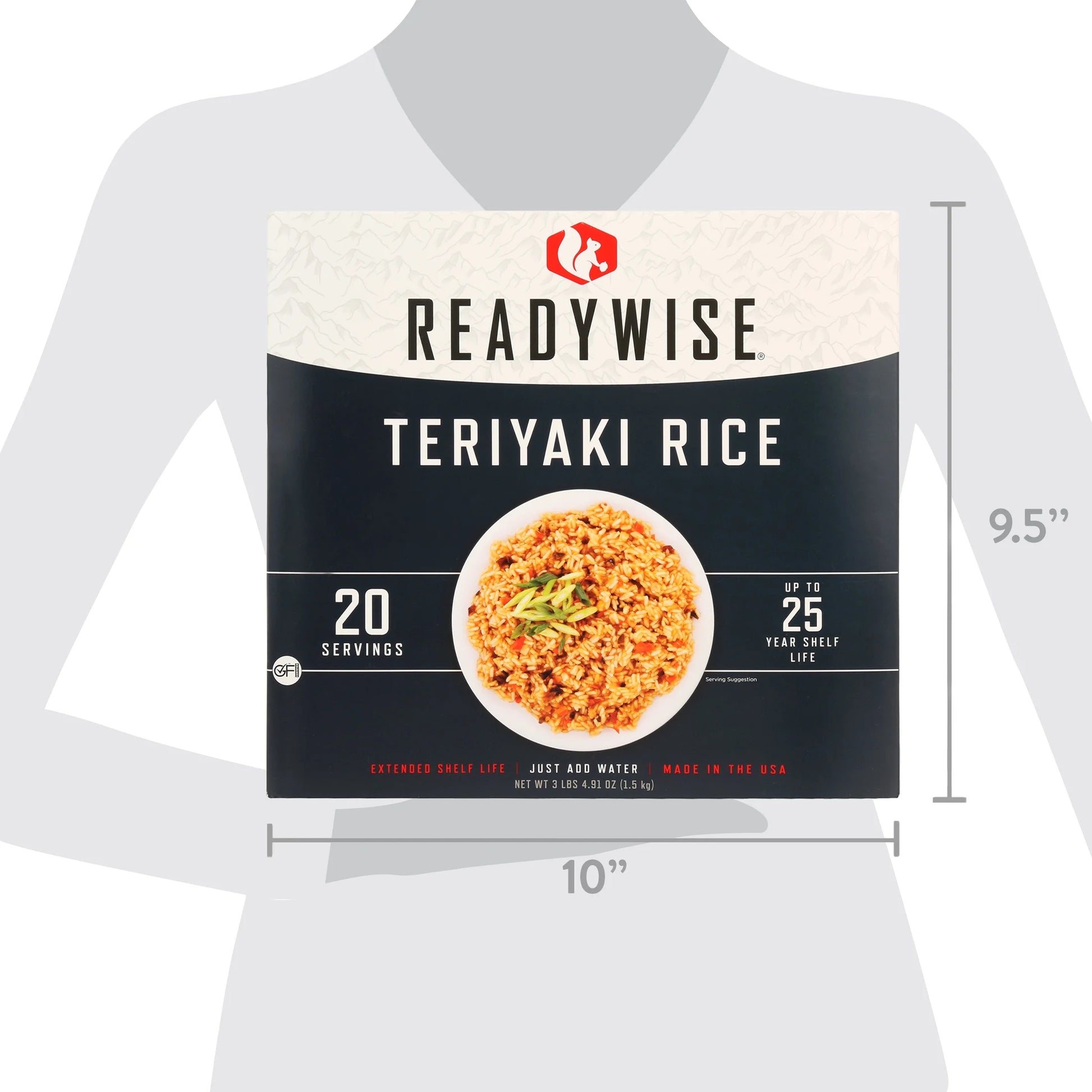 Ready Wise Teriyaki & Chicken 20 Serving, Shelf-Stable, Emergency Meal