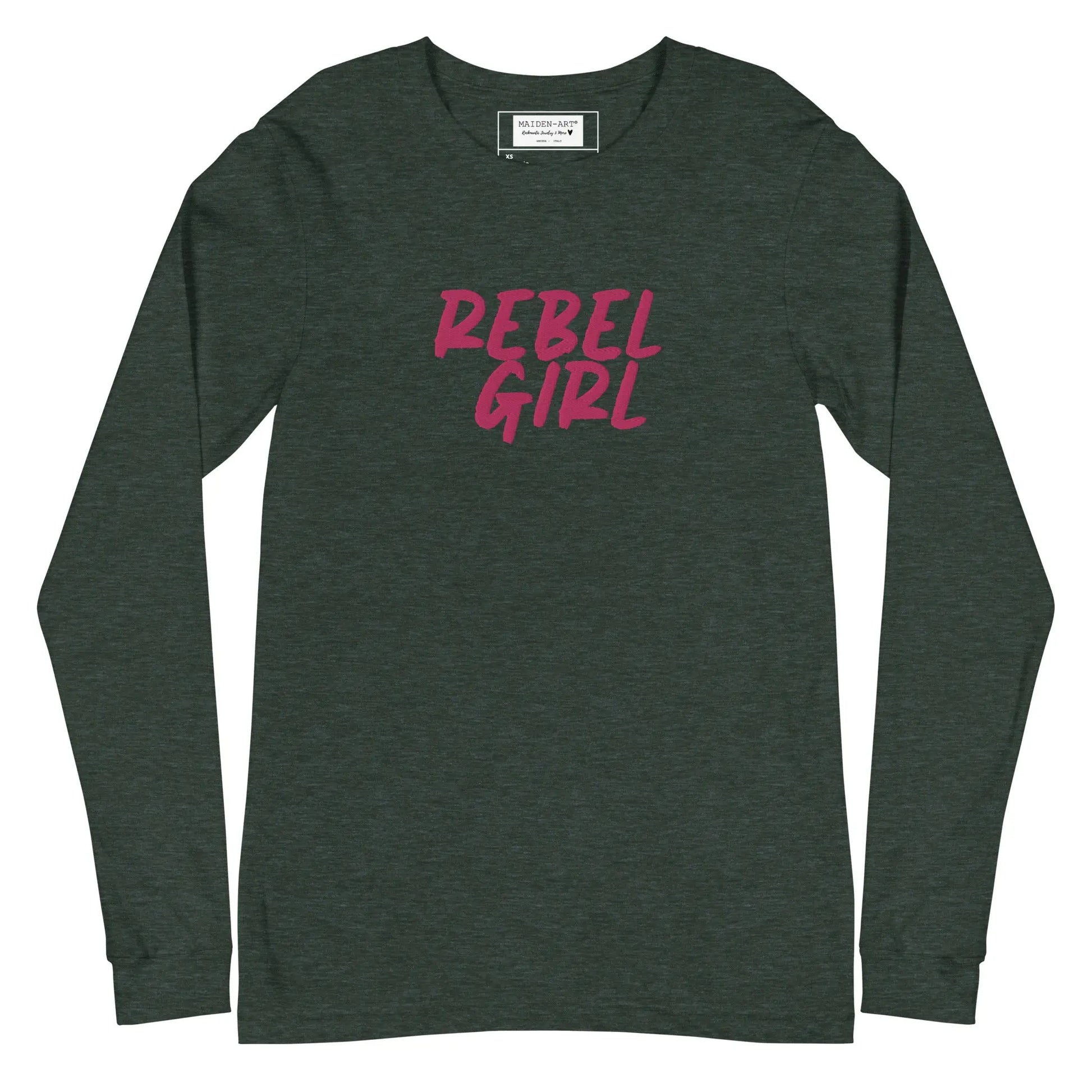 Rebel Girl Unisex Long Sleeve Tee with EMBROIDERY