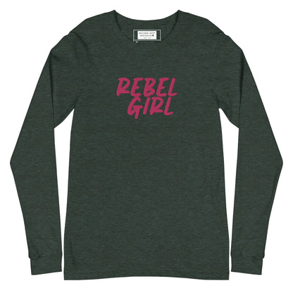 Rebel Girl Unisex Long Sleeve Tee with EMBROIDERY