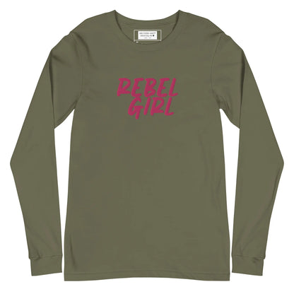 Rebel Girl Unisex Long Sleeve Tee with EMBROIDERY