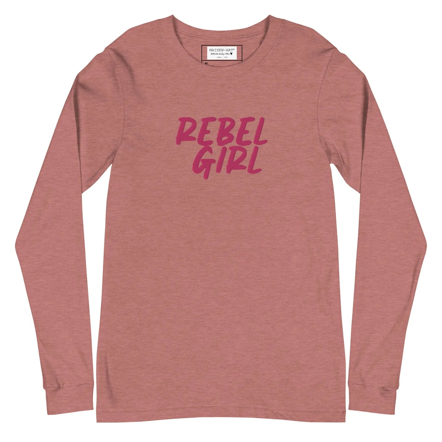 Rebel Girl Unisex Long Sleeve Tee with EMBROIDERY