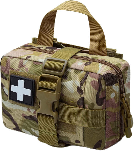 Upgrade Molle Rip Away Ifak Pouch, Tactical Small Belt First Aid Pouch Medical Utility EMT Pouch Only